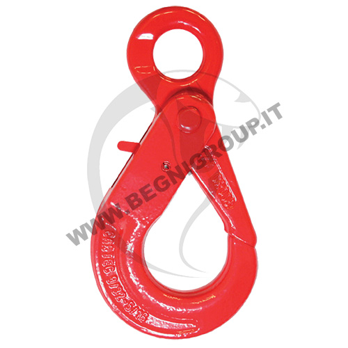 begni-group-G80SKE Gancio self-locking ad occhio in acciaio grado 80 Gancio self-locking ad occhio in acciaio grado 80.