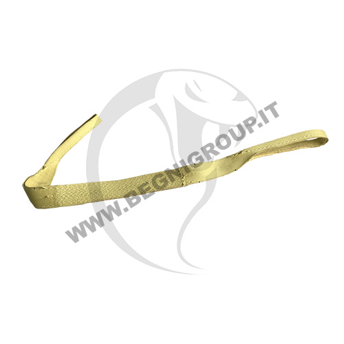 Brache (cinghie / fasce) di sollevamento piatte ad alte prestazioni in fibra para-aramidica.