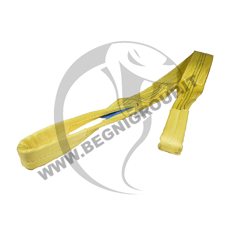 begni-group-Brache di sollevamento (cinghie fasce) piatte con asole, costruzione a 2 strati portanti -3t Brache di sollevamento (cinghie / fasce) piatte con asole, costruzione a 2 strati portanti.