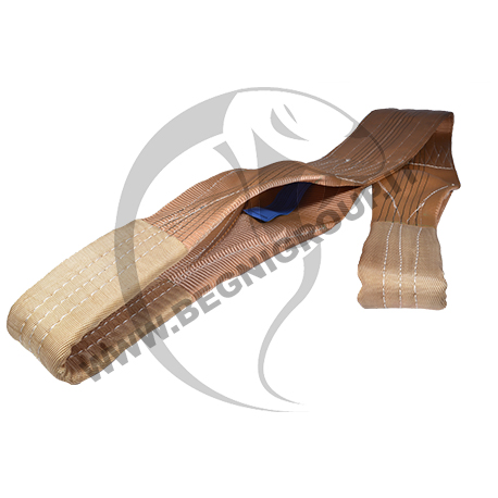 begni-group-Brache di sollevamento (cinghie fasce) piatte con asole, costruzione a 2 strati portanti -6t Brache di sollevamento (cinghie / fasce) piatte con asole, costruzione a 2 strati portanti.