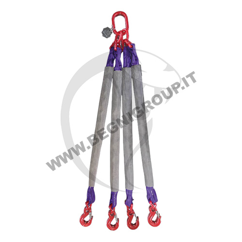 Brache di sollevamento (cinghie / fasce) tonde a tratti multipli.