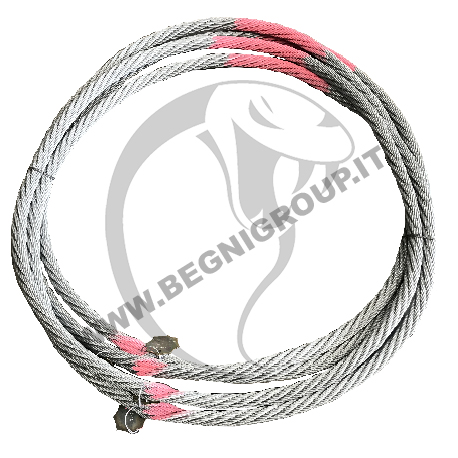 Brache di sollevamento in fune di acciaio ad anello continuo (grommet).