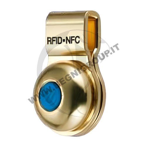 Ex Supra HoseTag, SupraX-271 Microchip digitale RFID con tag in bronzo zincato ATEX e fascetta di larghezza massima 7 mm.