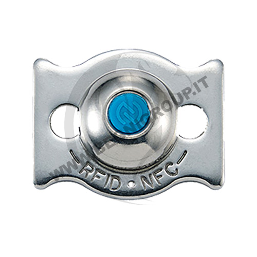 SupraButton Microchip digitale RFID con tag in acciaio.