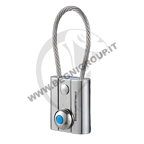 SupraLoop Microchip digitale RFID con tag e fune in acciaio.