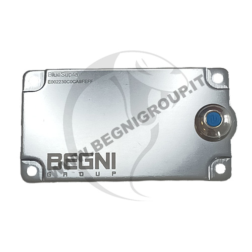 SupraPlate Microchip digitale RFID con tag in acciaio semplice da applicare tramite quattro fori.