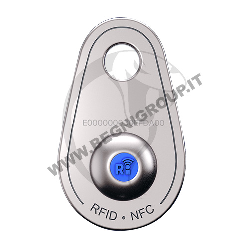 SupraTag Microchip digitale RFID con tag in acciaio.