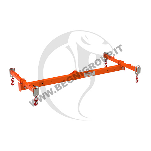 begni-group-VAR-BHGR APERTO Bilancino di sollevamento ad H con ganci regolabili, sollevamento centrale Bilancino di sollevamento ad H con ganci regolabili, sollevamento centrale